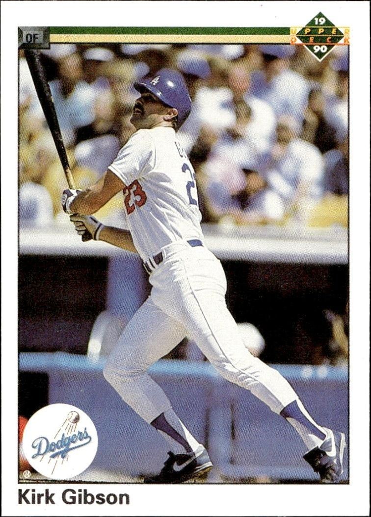 1990 Upper-Deck Low Number Kirk Gibson #264 trading card
