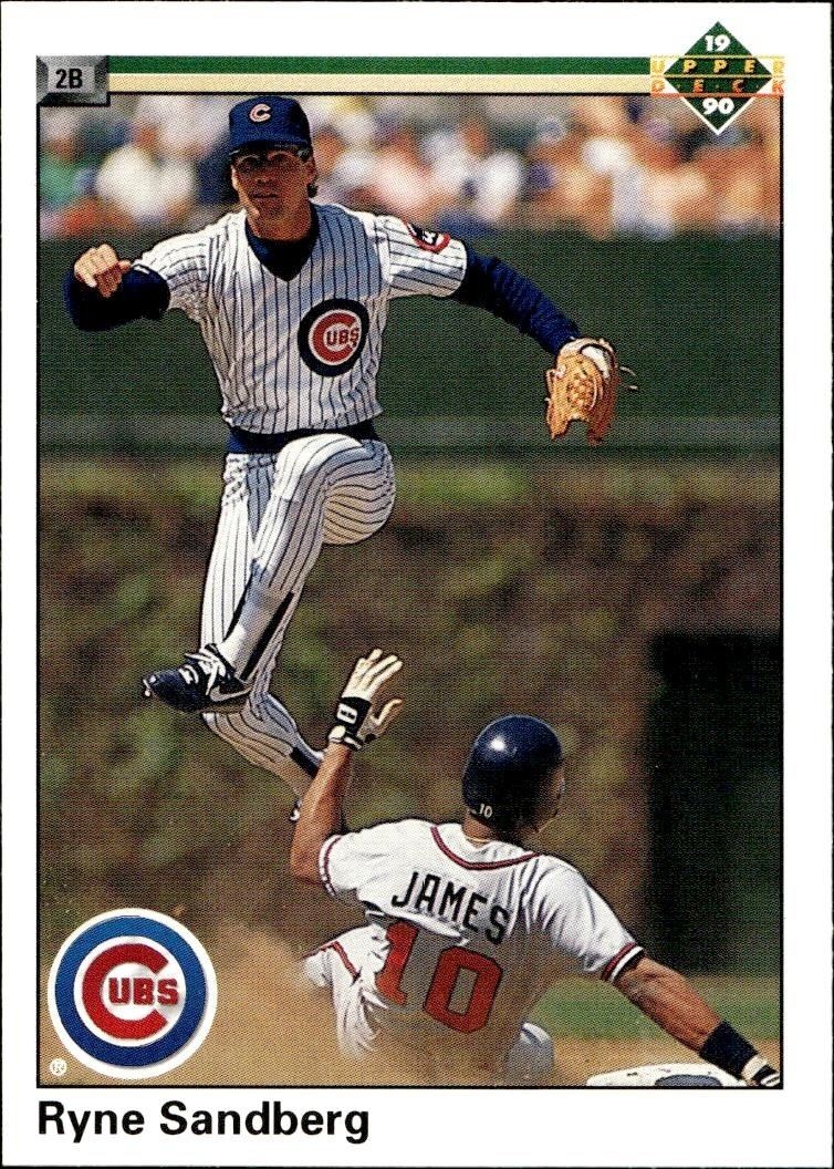 1990 Upper-Deck Low Number Ryne Sandberg #324 trading card