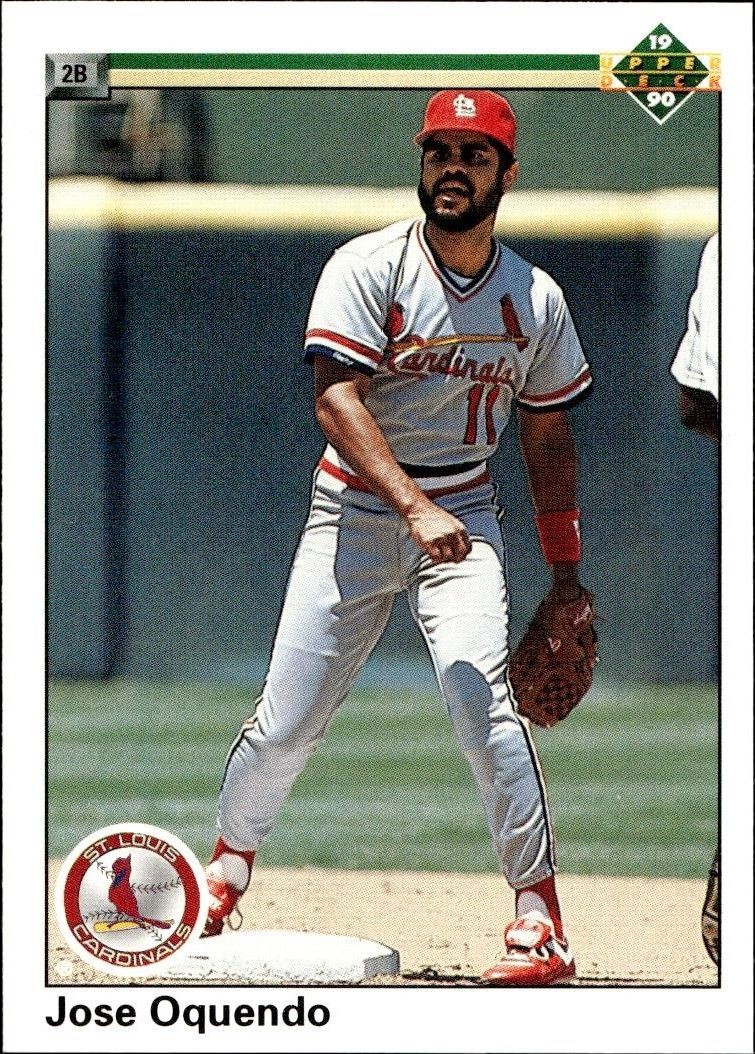 1990 Upper-Deck Low Number Jose Oquendo #319 trading card