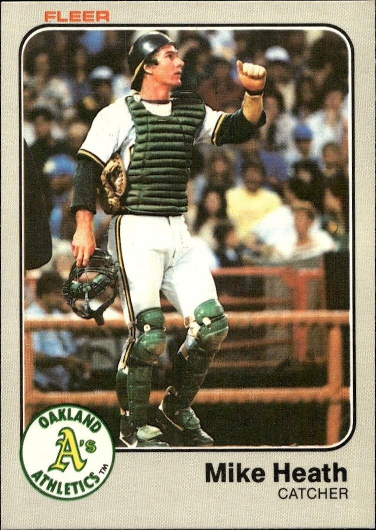 1983 Fleer Mike Heath #518 trading card