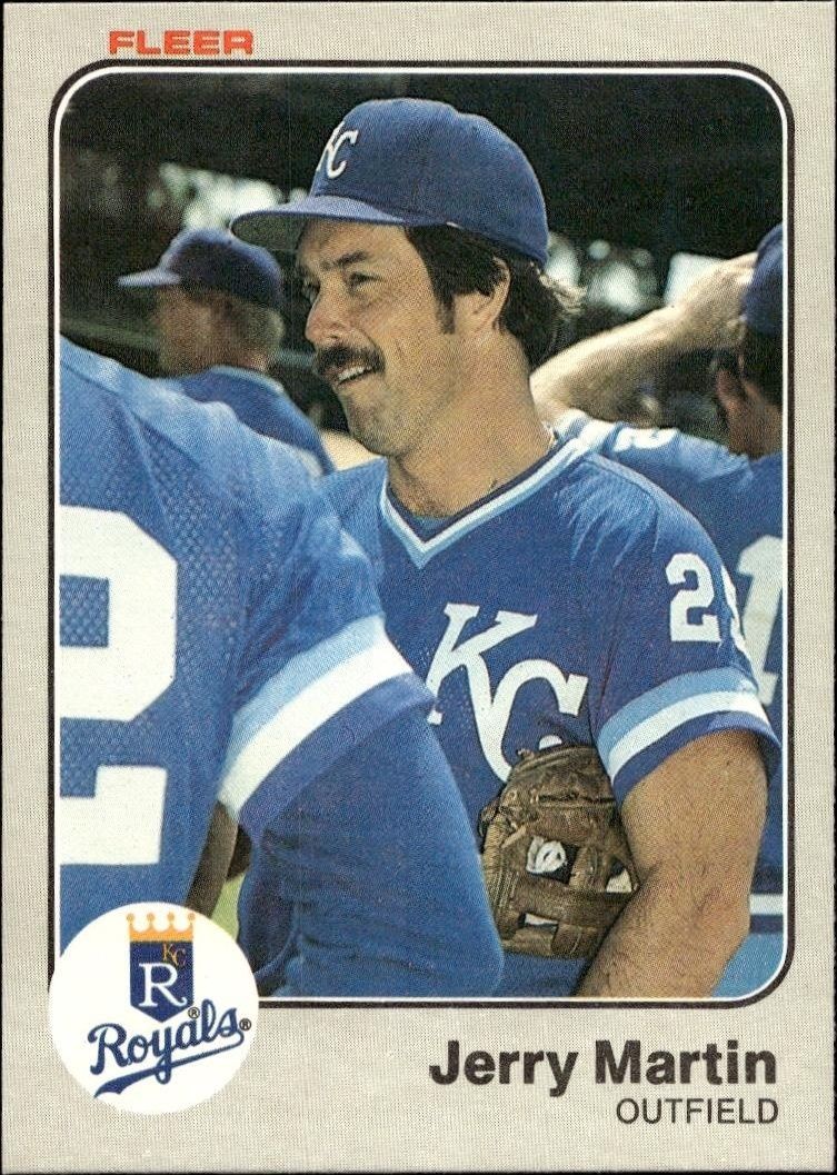 1983 Fleer Jerry Martin #117 trading card