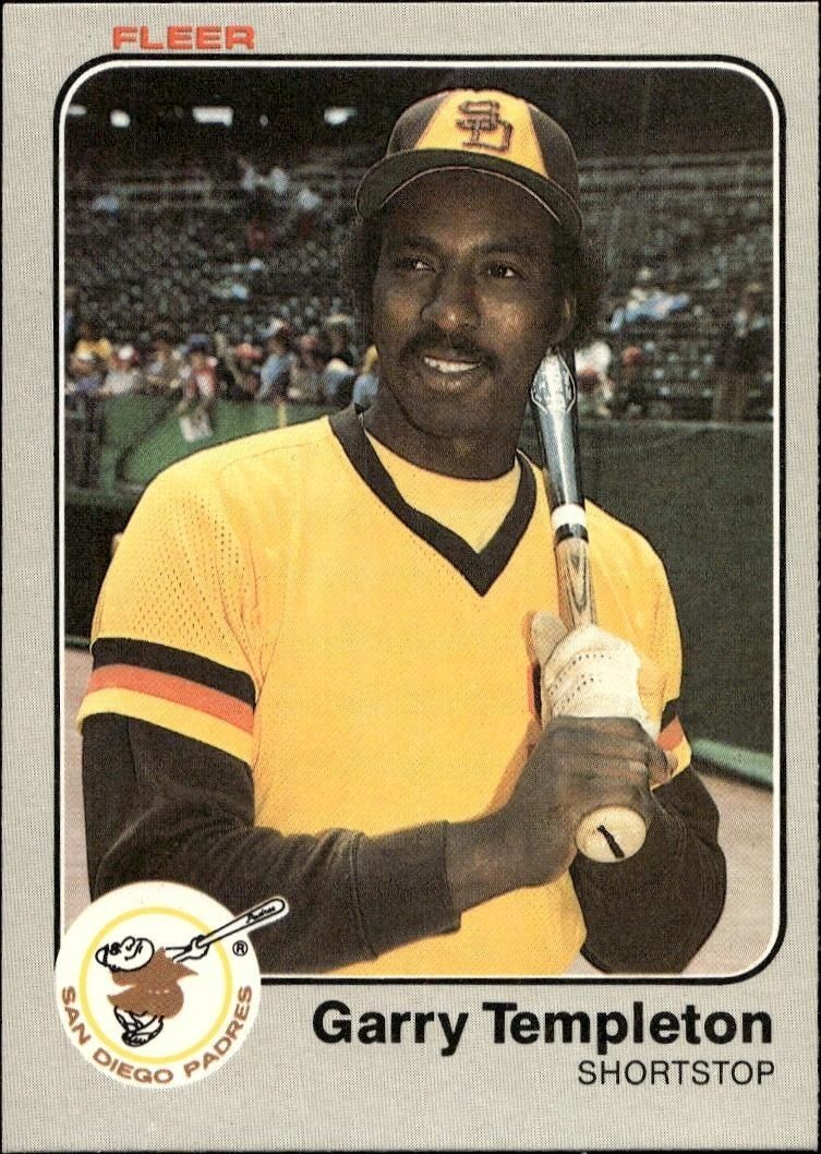 1983 Fleer Garry Templeton #373 trading card