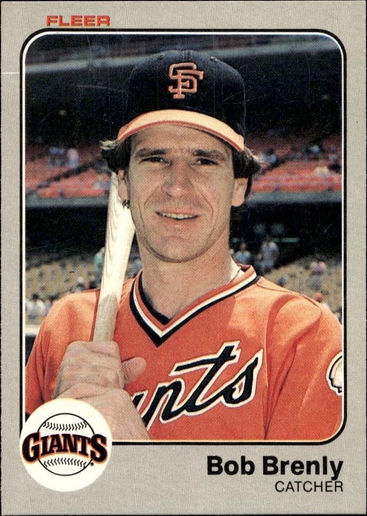 1983 Fleer Bob Brenly #255 trading card
