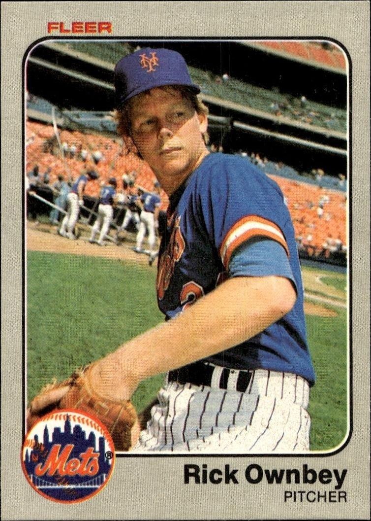 1983 Fleer Rick Ownbey #551 trading card
