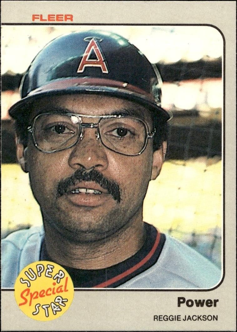 1983 Fleer Reggie Jackson #645 trading card