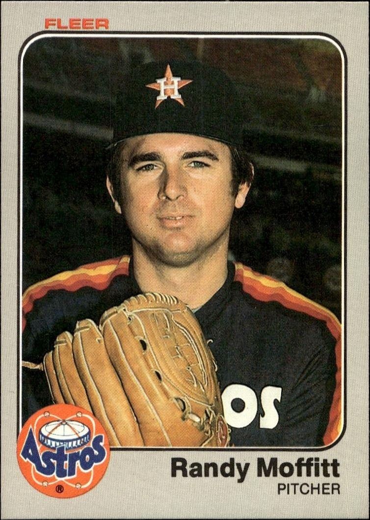 1983 Fleer Randy Moffitt #456 trading card