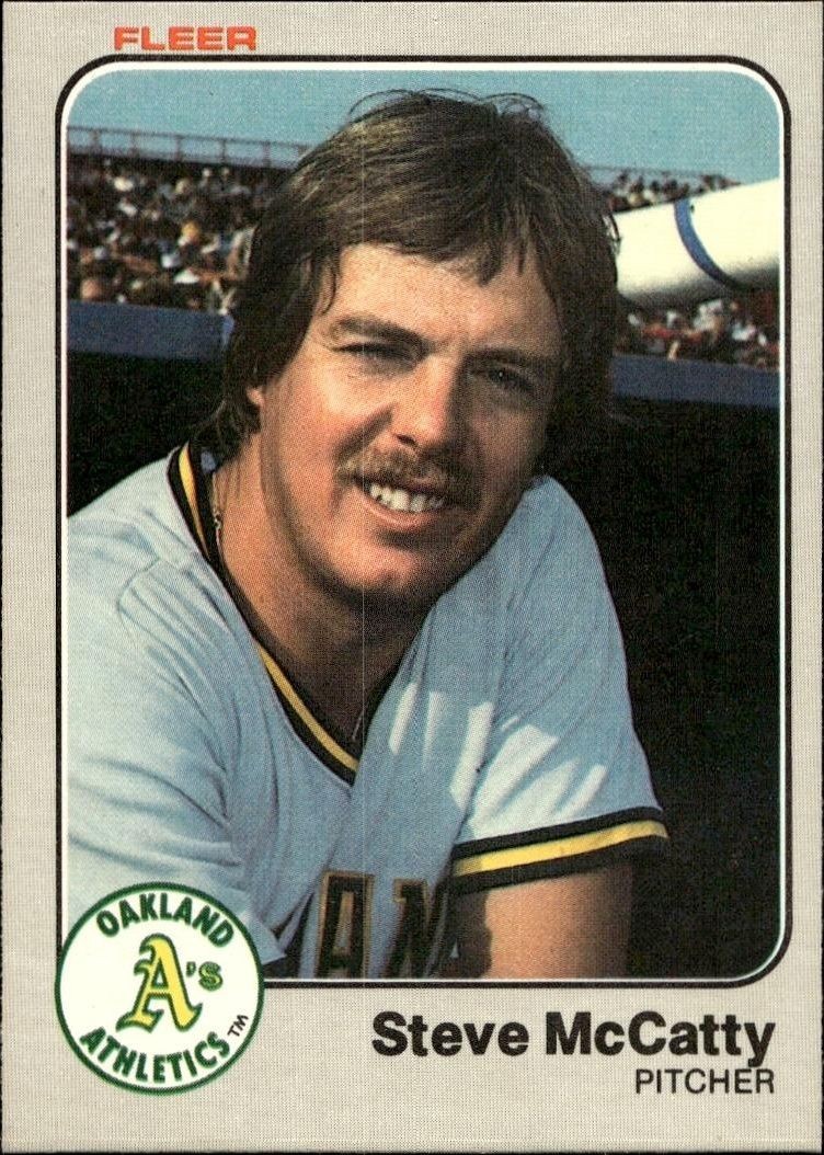 1983 Fleer Steve McCatty #525 trading card