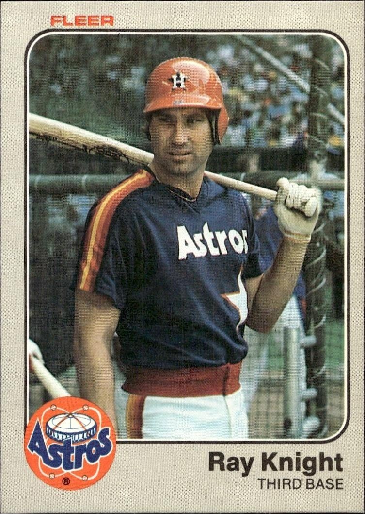1983 Fleer Ray Knight #453 trading card