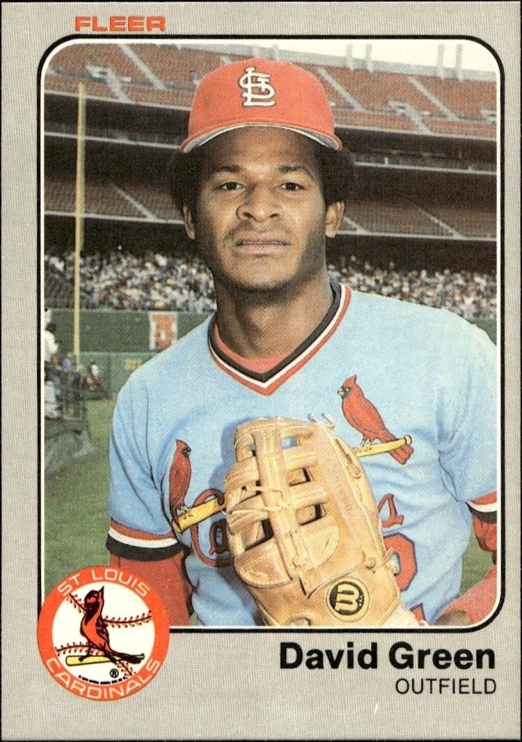 1983 Fleer David Green #6 trading card