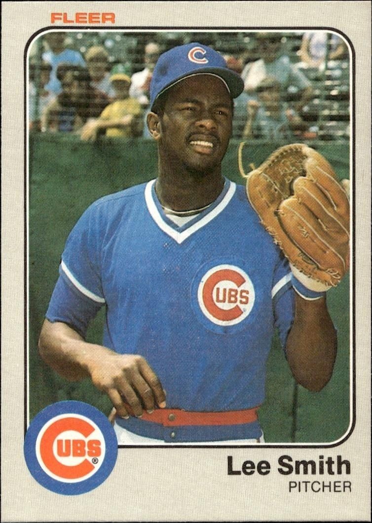 1983 Fleer Lee Smith #508 trading card