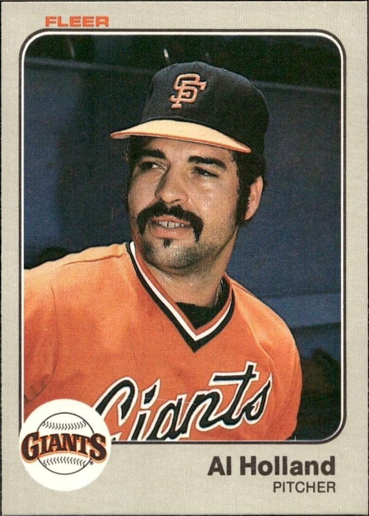 1983 Fleer Al Holland #262 trading card