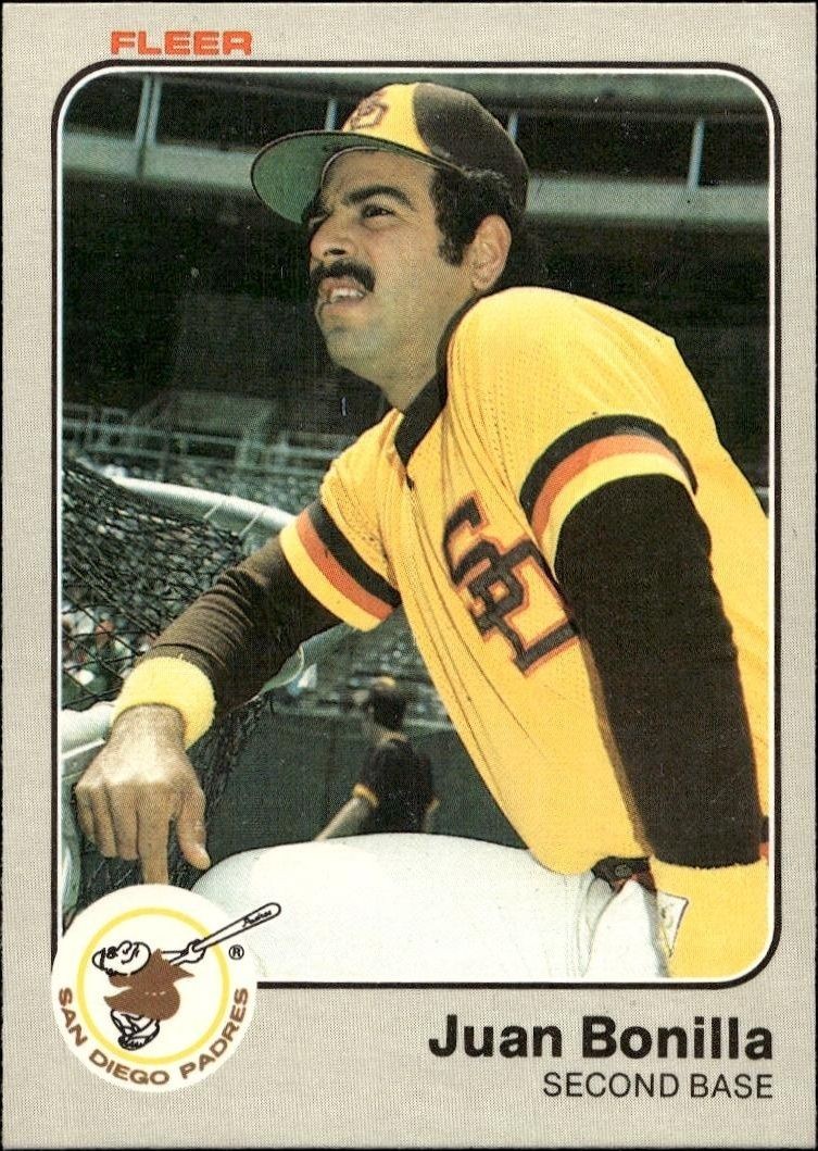 1983 Fleer Juan Bonilla #353 trading card