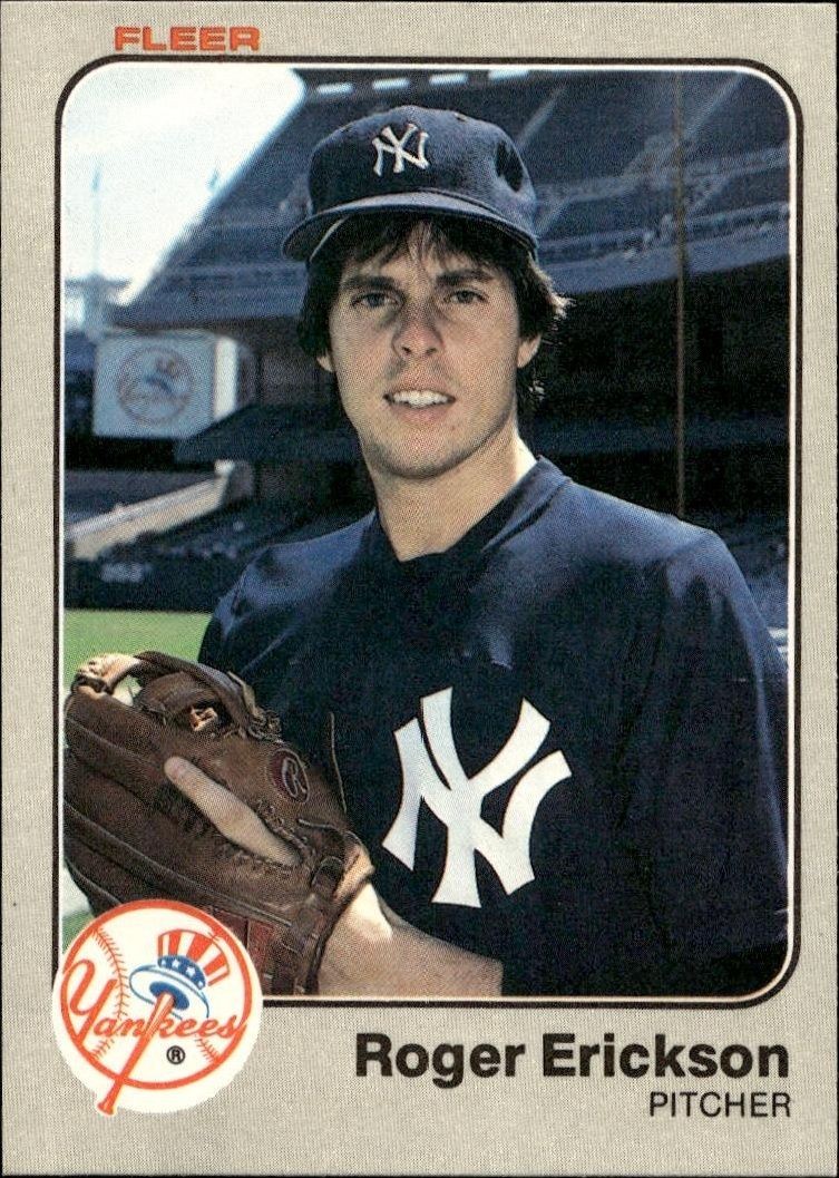 1983 Fleer Roger Erickson #378 trading card