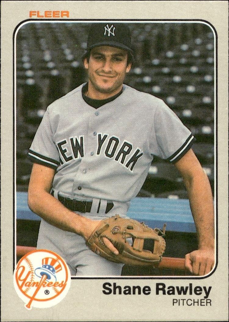 1983 Fleer Shane Rawley #394 trading card