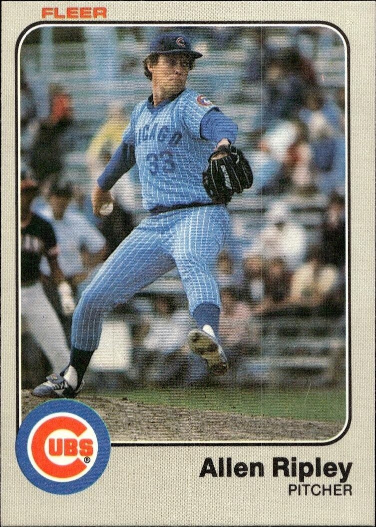 1983 Fleer Allen Ripley #506 trading card