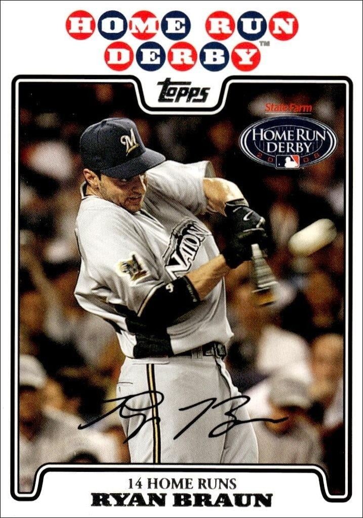 2008 Topps Updates & Highlights Ryan Braun #UH166 trading card