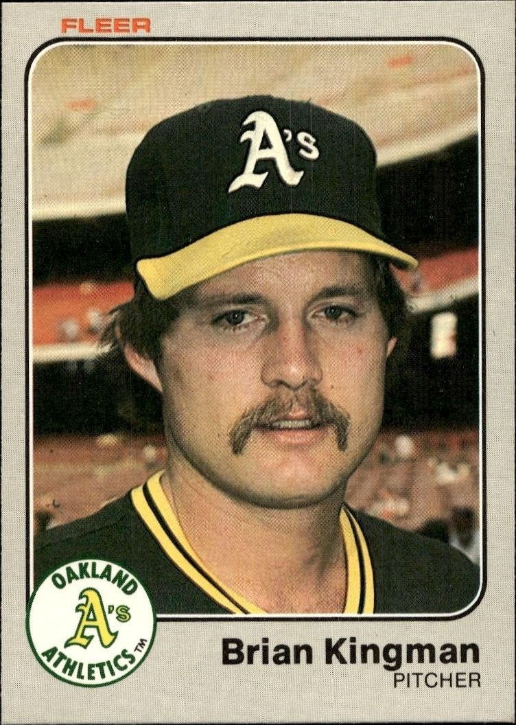 1983 Fleer Brian Kingman #522 trading card