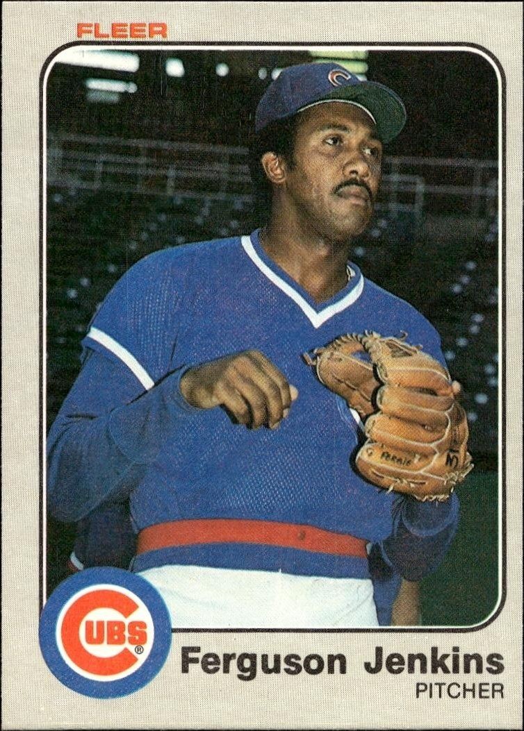 1983 Fleer Ferguson Jenkins #498 trading card