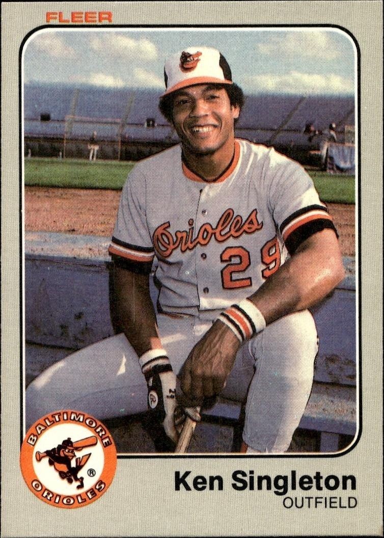 1983 Fleer Ken Singleton #73 trading card