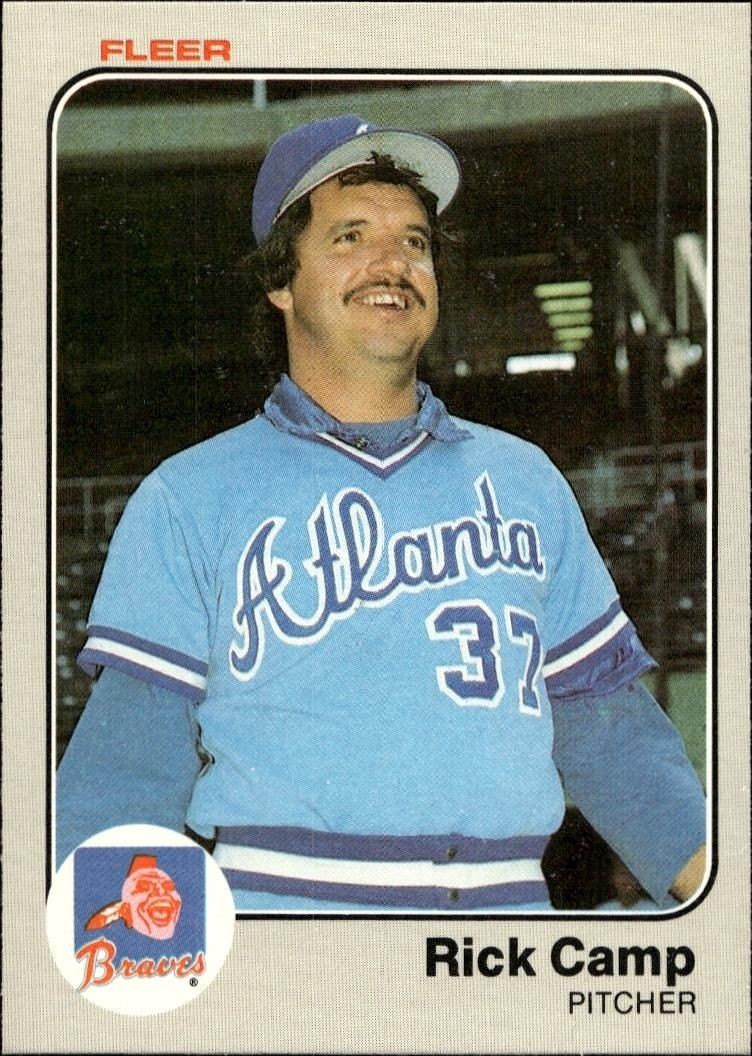 1983 Fleer Rick Camp #133 trading card