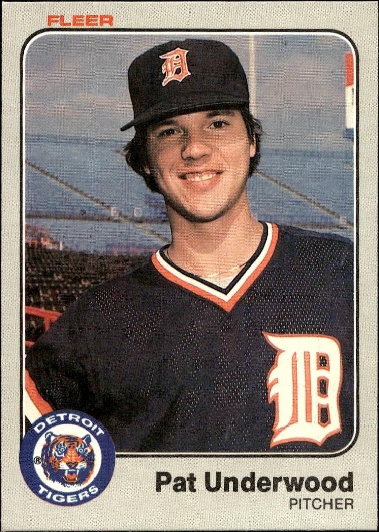 1983 Fleer Pat Underwood #347 trading card