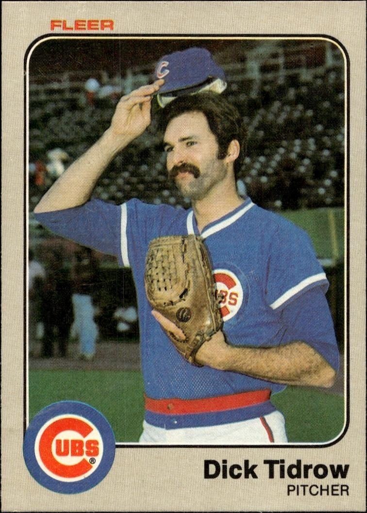 1983 Fleer Dick Tidrow #510 trading card