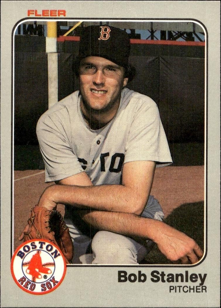 1983 Fleer Bob Stanley #195 trading card