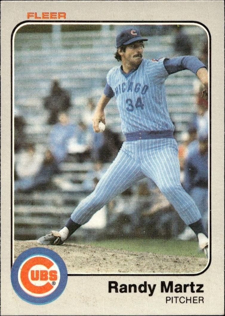 1983 Fleer Randy Martz #501 trading card