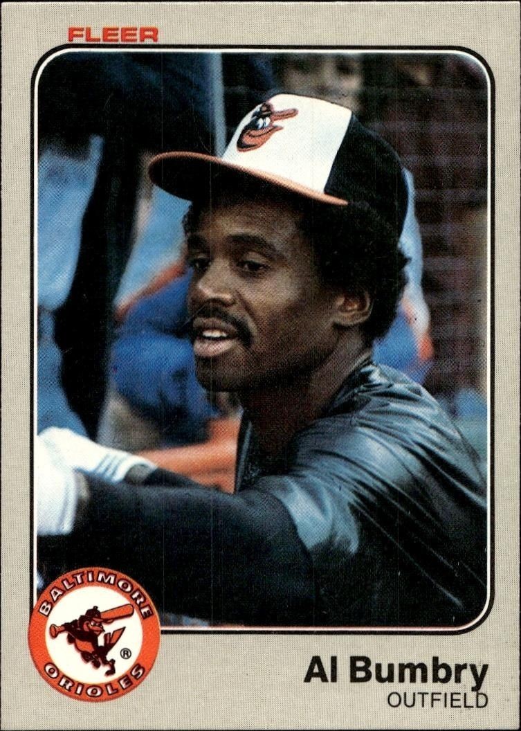 1983 Fleer Al Bumbry #54 trading card