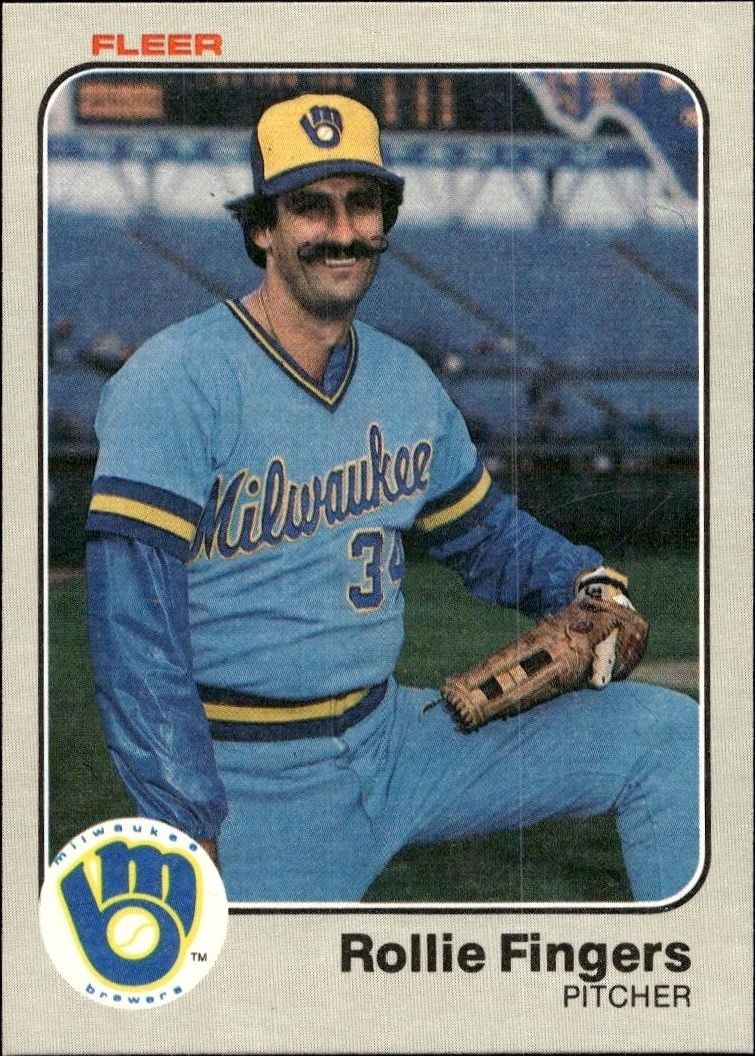 1983 Fleer Rollie Fingers #33 trading card