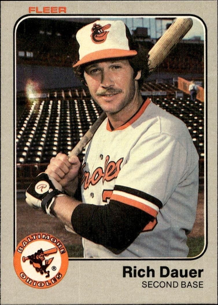 1983 Fleer Rich Dauer #57 trading card