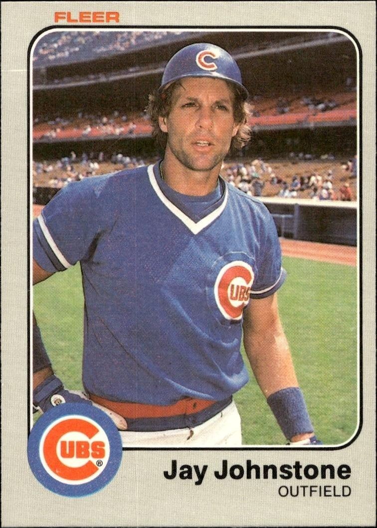 1983 Fleer Jay Johnstone #499 trading card