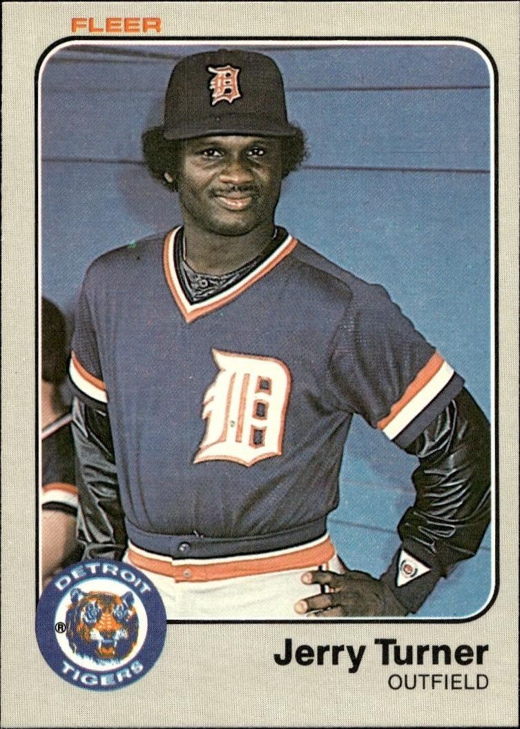 1983 Fleer Jerry Turner #345 trading card