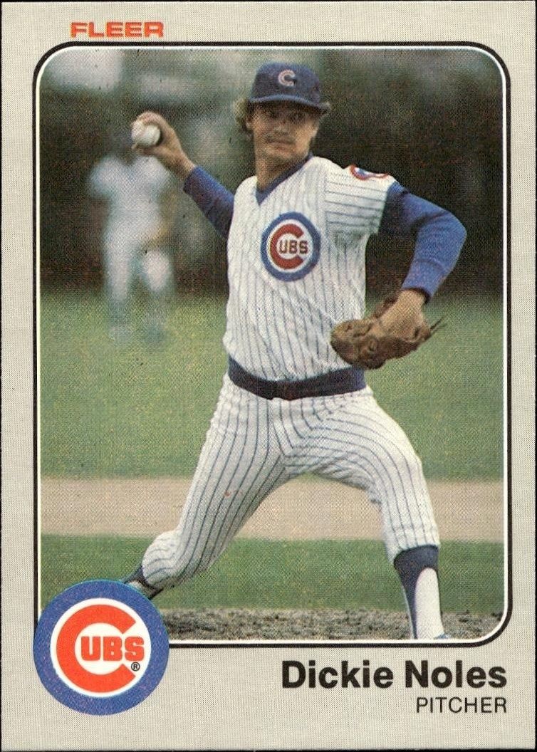 1983 Fleer Dickie Noles #504 trading card