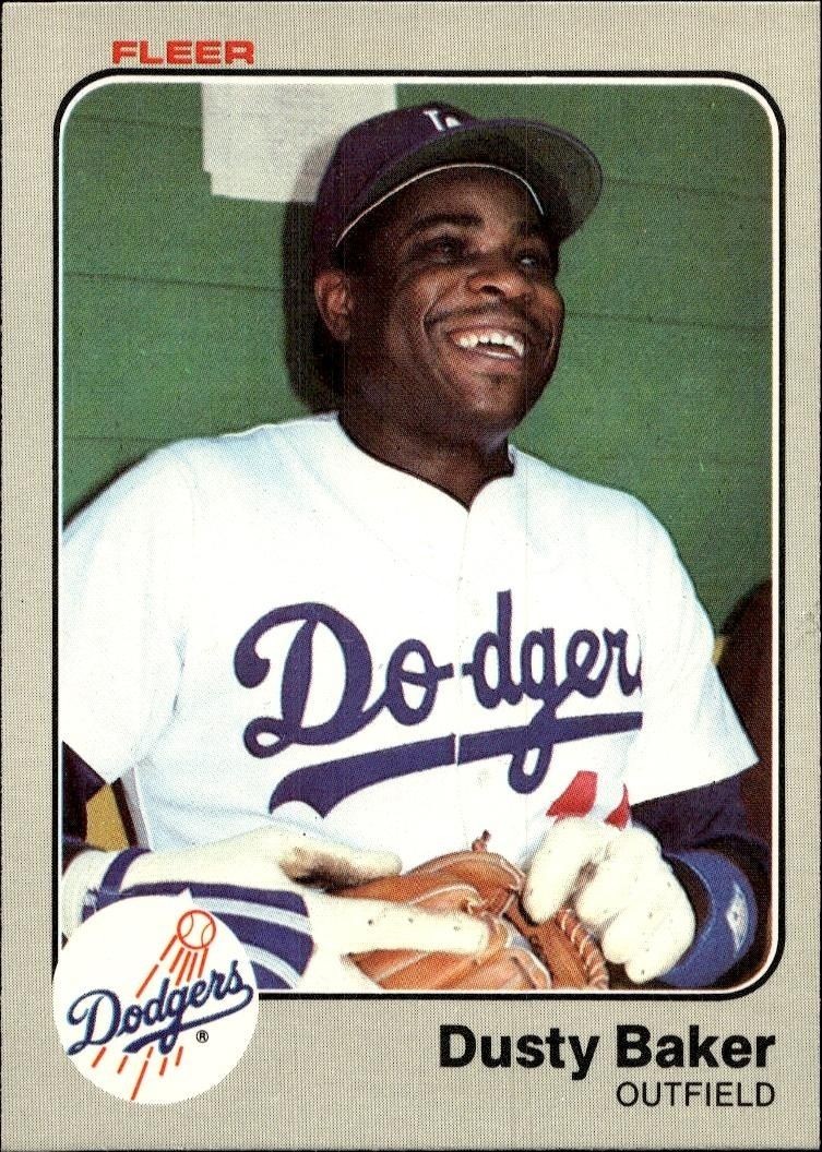 1983 Fleer Dusty Baker #201 trading card