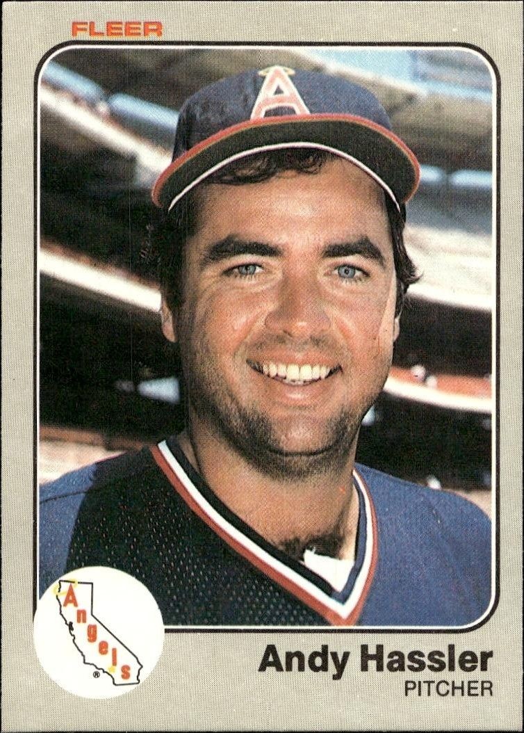 1983 Fleer Andy Hassler #92 trading card