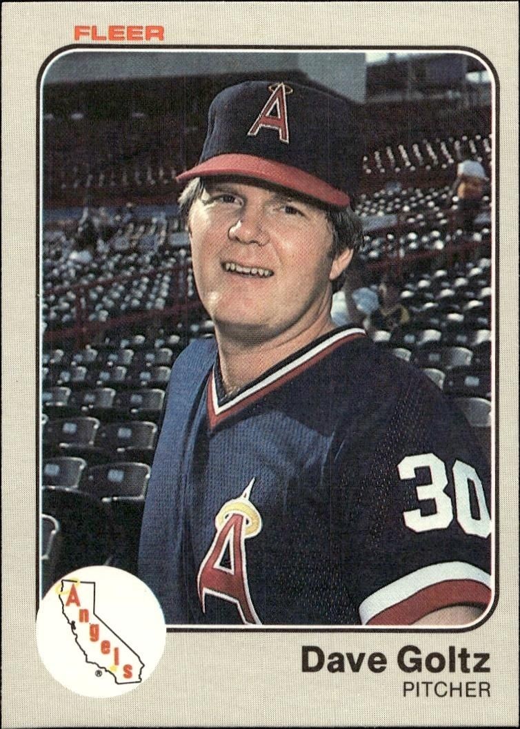 1983 Fleer Dave Goltz #90 trading card