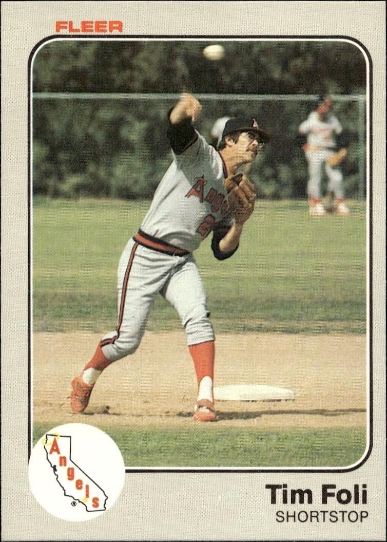 1983 Fleer Tim Foli #88 trading card