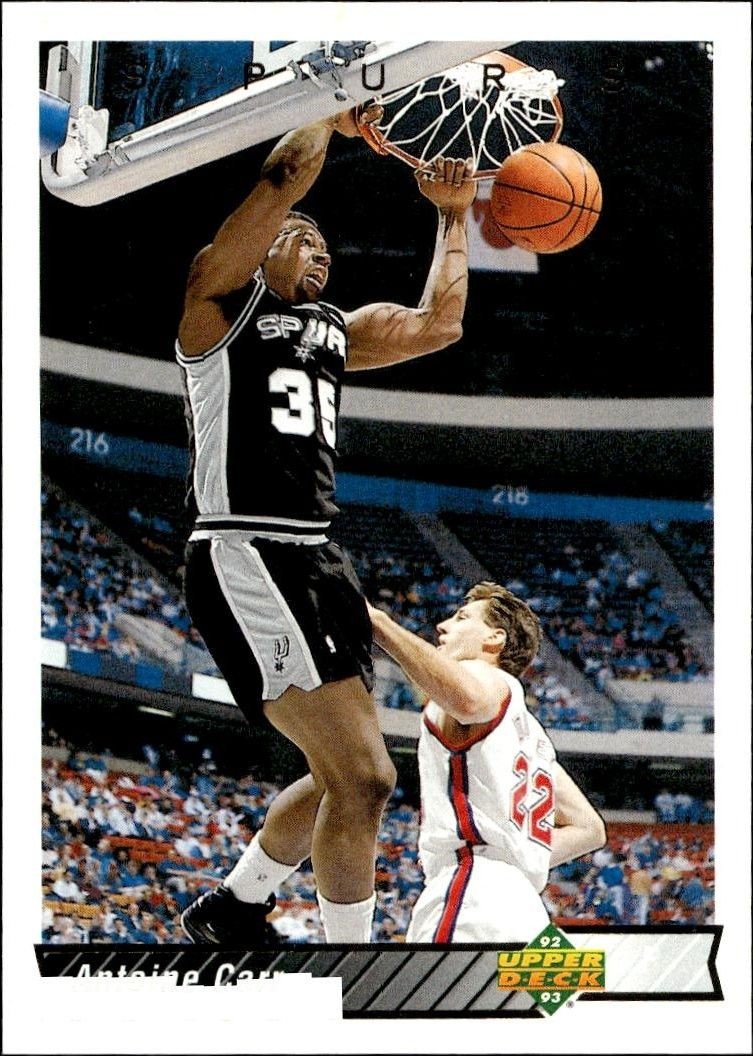 1992-93 Upper Deck Antoine Carr #106 trading card