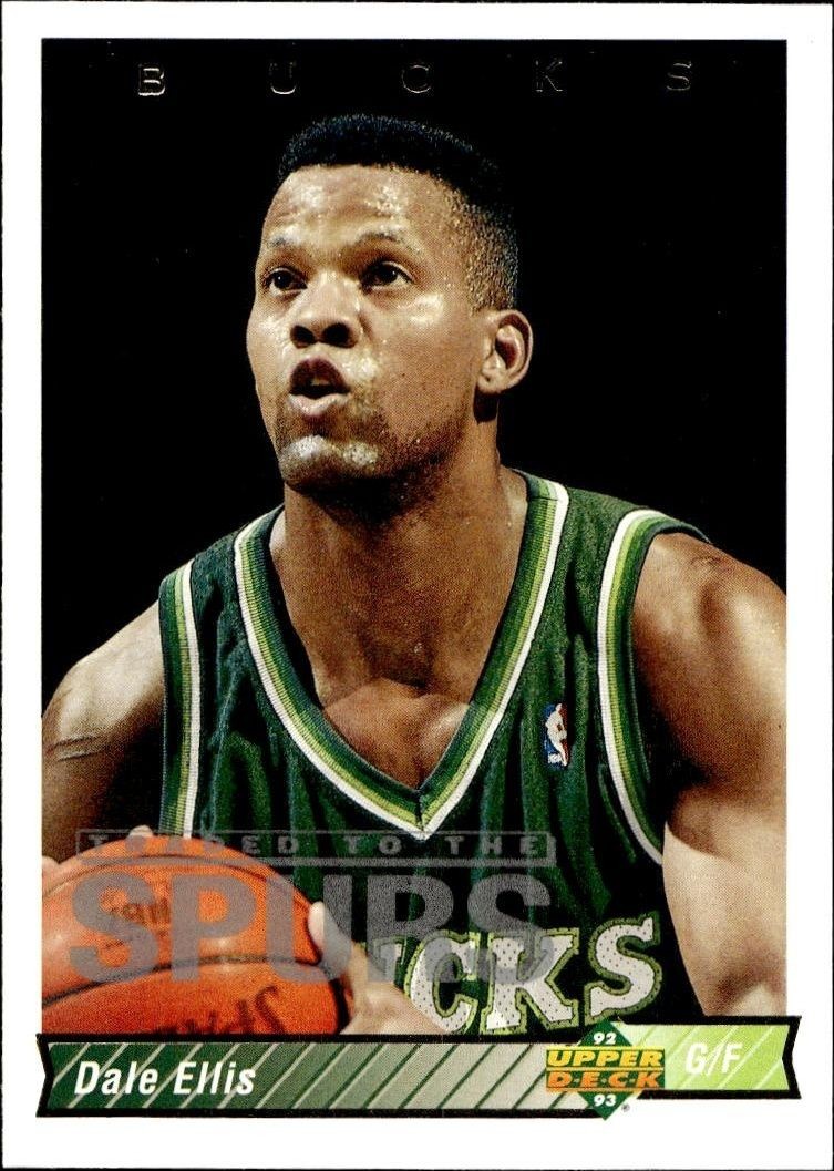 1992-93 Upper-Deck Dale Ellis #88 trading card