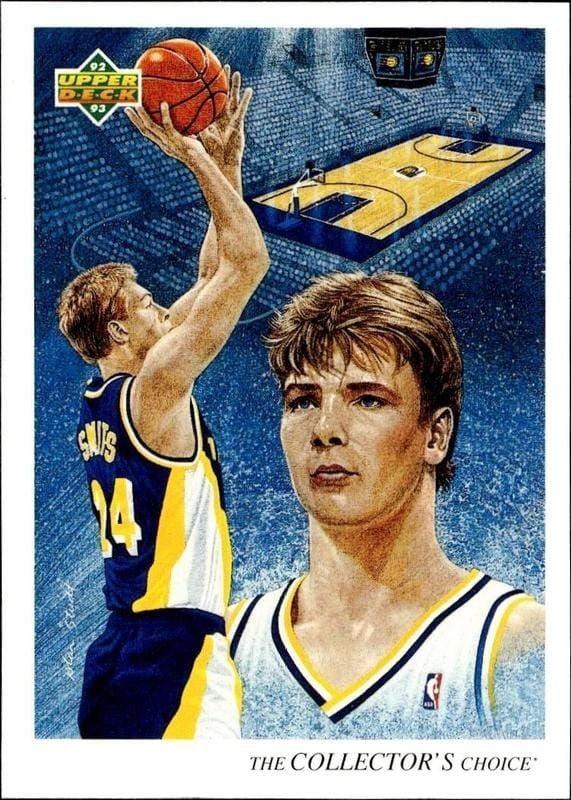 1992-93 Upper-Deck Rik Smits #52 trading card