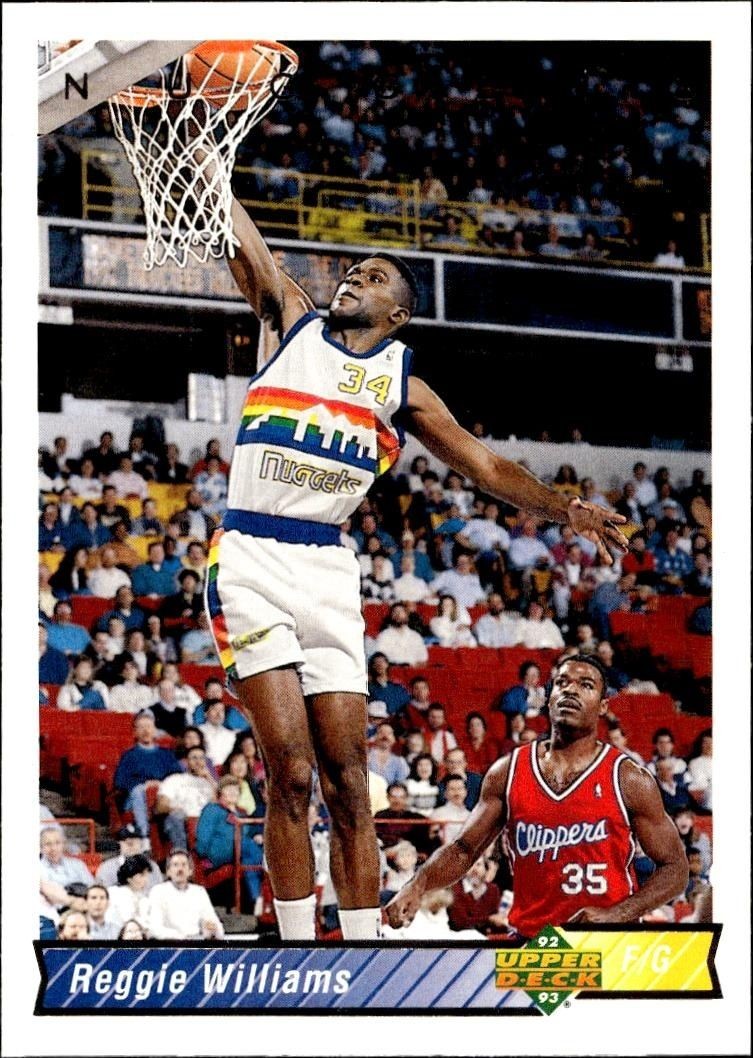 1992-93 Upper Deck Reggie Williams #113 trading card