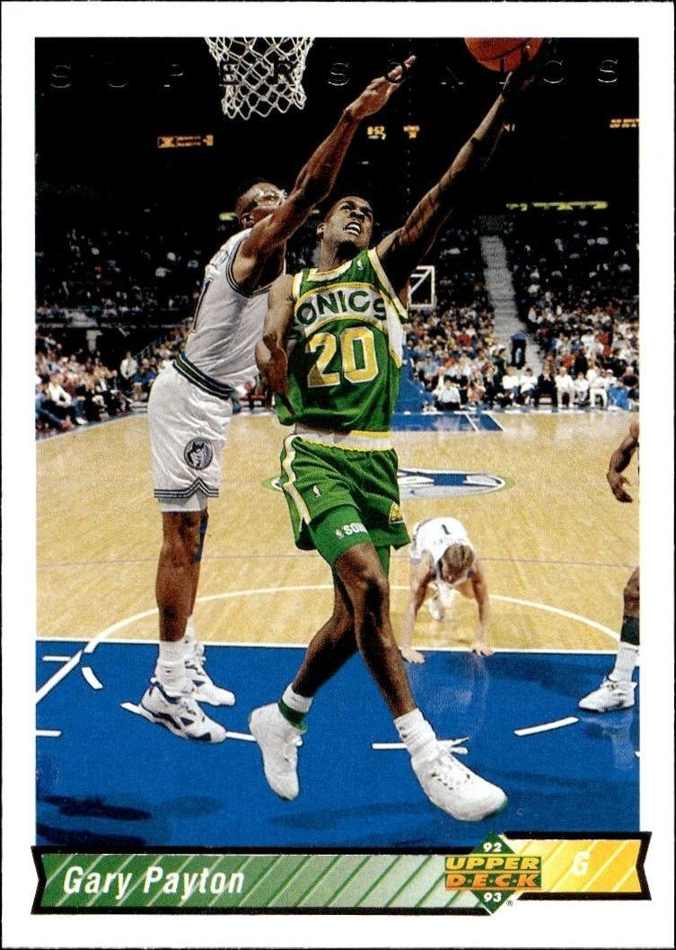 1992-93 Upper-Deck Gary Payton #158 trading card