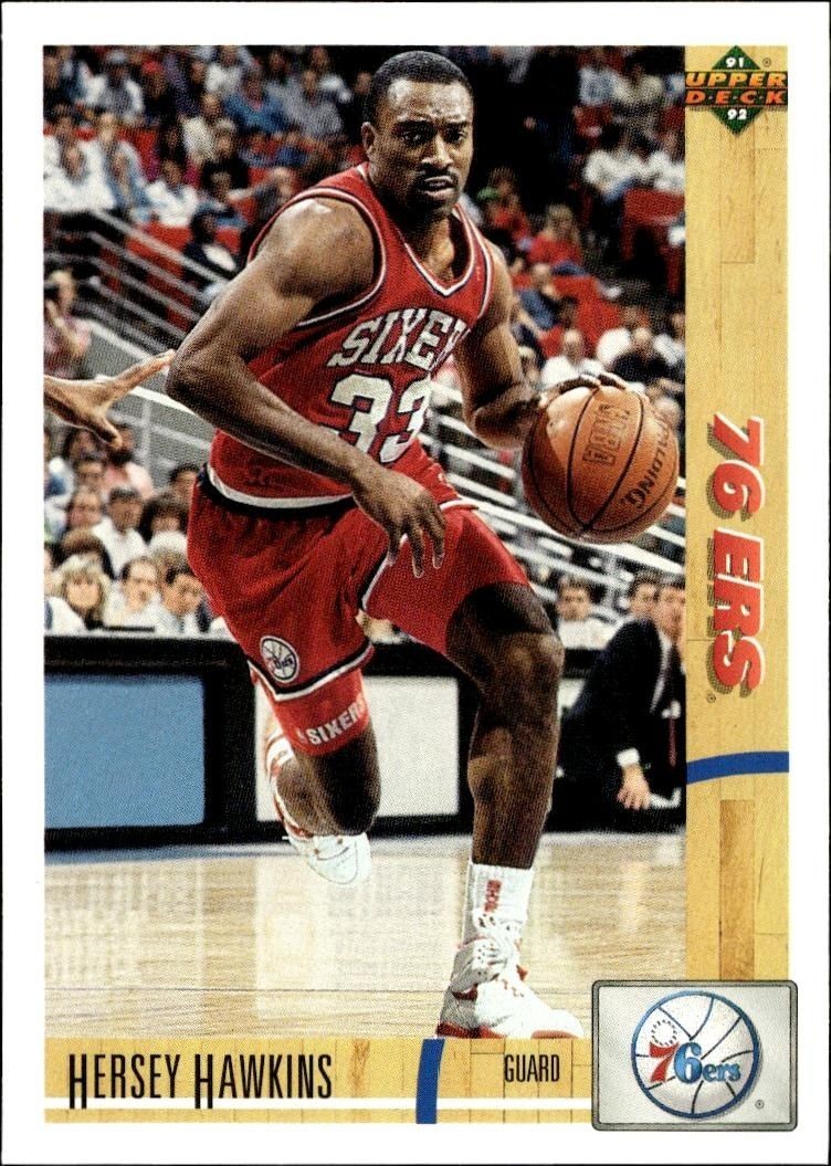 1991-92 Upper-Deck Hersey Hawkins #155 trading card