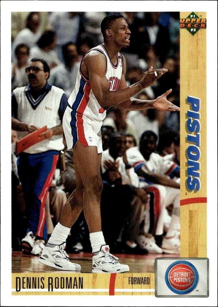 1991-92 Upper-Deck Dennis Rodman #185 trading card