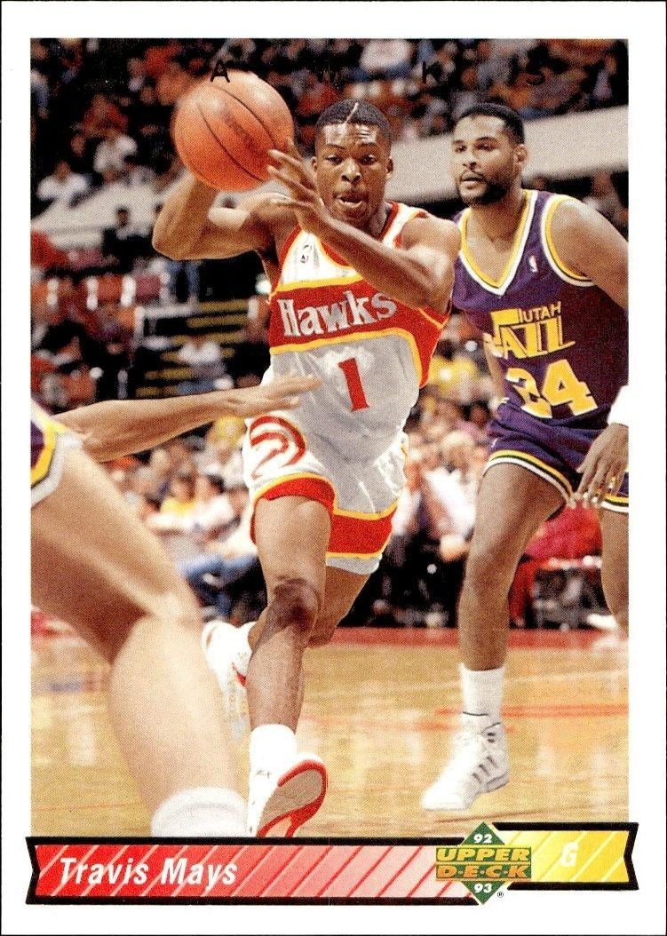 1992-93 Upper-Deck Travis Mays #233 trading card