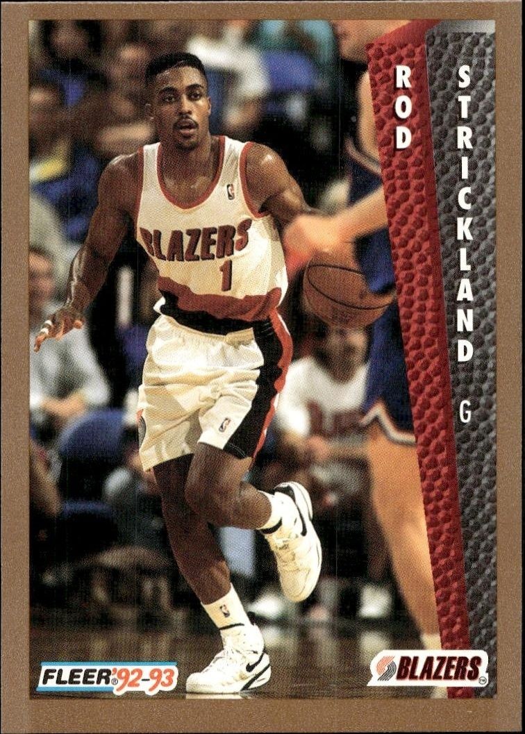 1992-93 Fleer Rod Strickland #420 trading card