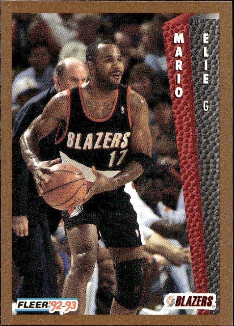 1992-93 Fleer Mario Elie #416 trading card