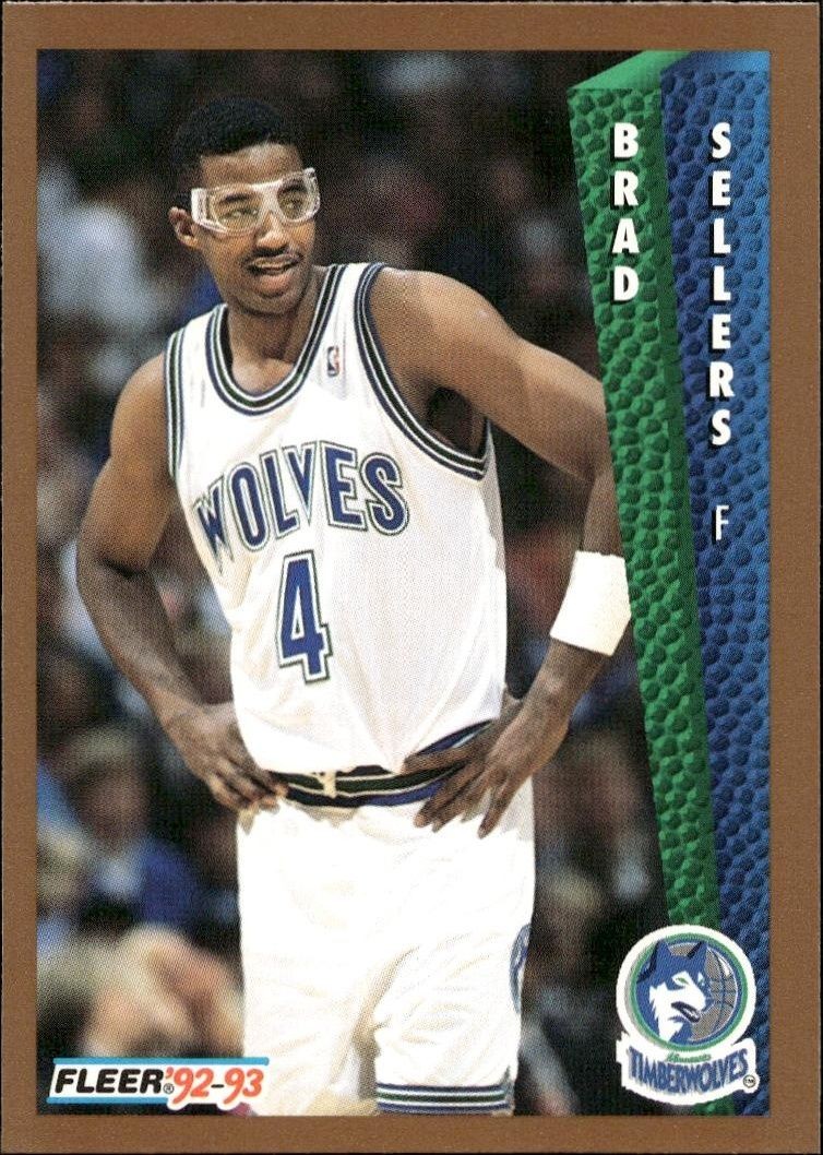 1992-93 Fleer Brad Sellers #382 trading card