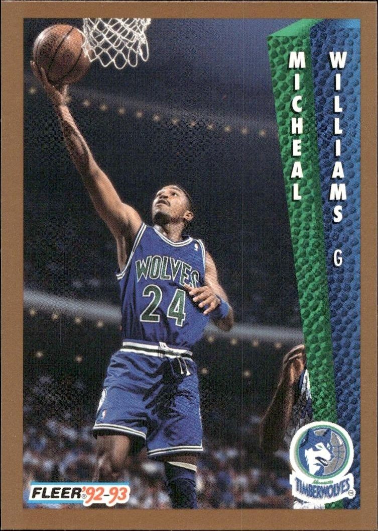1992-93 Fleer Micheal Williams #384 trading card